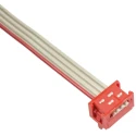 TE Connectivity Micro-MaTch Series Flat Ribbon Cable Assembly 1.27 mm Pitch 4 Conductors 250 mm Length 1483350-3