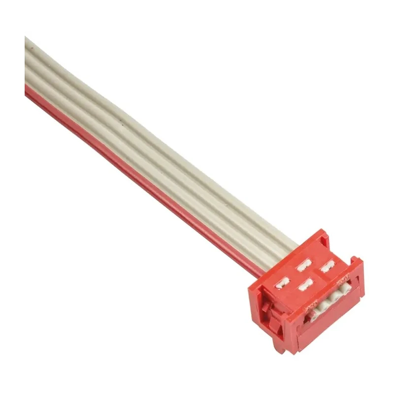 TE Connectivity Micro-MaTch Series Flat Ribbon Cable Assembly 1.27 mm Pitch 4 Conductors 250 mm Length 1483350-3