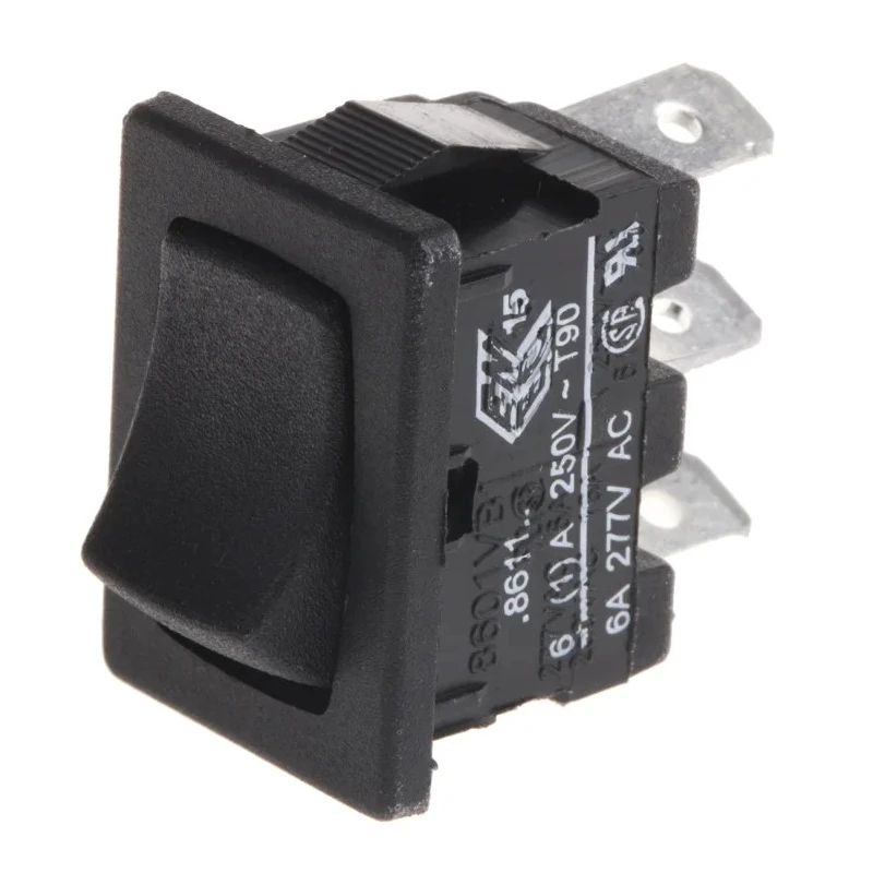 Arcolectric (Bulgin) Ltd SPST On-On On-(On) Panel Mount Rocker Switch Plastic Housing IP67 H8611VBAAB