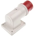 Scame IP44 Red Wall Mount Industrial Power Connector 3P+PE 16A 415V Right Angle IP44 IP44