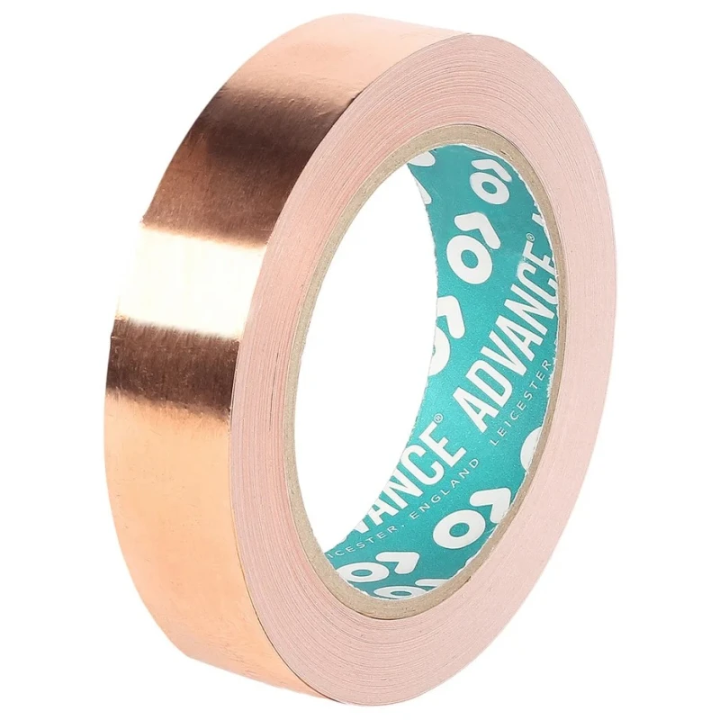 Advance Tapes Conductive Metallic Tape 19mm Width 33m Length 0.06mm Thickness Thermosetting Acrylic Adhesive AT526