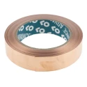 Advance Tapes Conductive Metallic Tape Copper Foil 25mm x 33m 0.06mm Thickness 155°C Max AT526