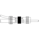 TE Connectivity Transparent Polyolefin Solder Sleeve 42mm Length, 3.2-7 mm Cable Diameter B-155-3807