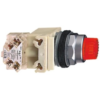 Schneider Electric Harmony 9001K Series Illuminated Push Button Switch Spring Return Panel Mount 30 mm 9001K2L38LRRH13
