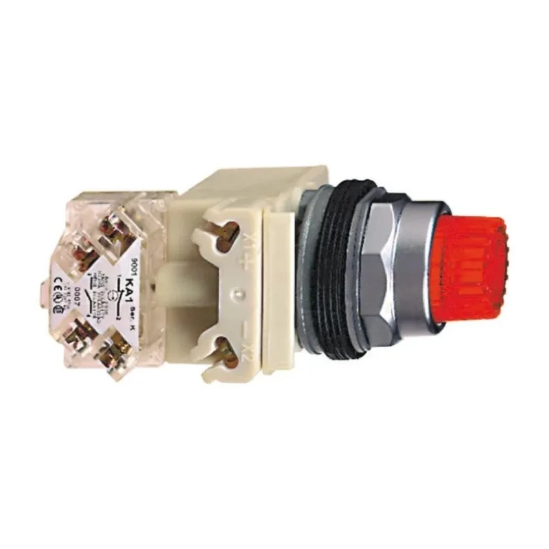 Schneider Electric Harmony 9001K Series Illuminated Push Button Switch Spring Return Panel Mount 30 mm 9001K2L38LRRH13