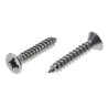 RS PRO Plain Stainless Steel Countersunk Head Self-Tapping Screw 19 mm Thread Size 6 A4 Grade 522-1331