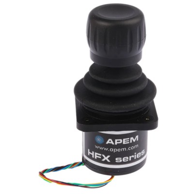 CH Products 3-Axis Hall Effect Joystick Knob IP68, IP65, 5 V dc, 10mA HFX-3600-034