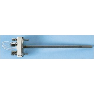 Jumo PT100 RTD Sensor 6 mm Diameter, 393 mm Length, 3 Wire, Class B Accuracy, 400°C Max PT100