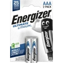 Energizer Ultimate Lithium Lithium Iron Disulphide AAA Battery 1.5 V 2-Pack 7638900262629