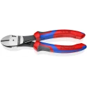 Knipex High Leverage Flush Side Cutter 180mm Jaw Width 11mm Maximum Cutting Capacity 3.8mm 74 12 180