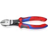 Knipex High Leverage Flush Side Cutter 180mm Jaw Width 11mm Maximum Cutting Capacity 3.8mm 74 12 180
