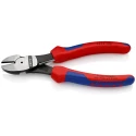 Knipex High Leverage Flush Side Cutter 180mm Jaw Width 11mm Maximum Cutting Capacity 3.8mm 74 12 180