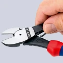 Knipex High Leverage Flush Side Cutter 180mm Jaw Width 11mm Maximum Cutting Capacity 3.8mm 74 12 180