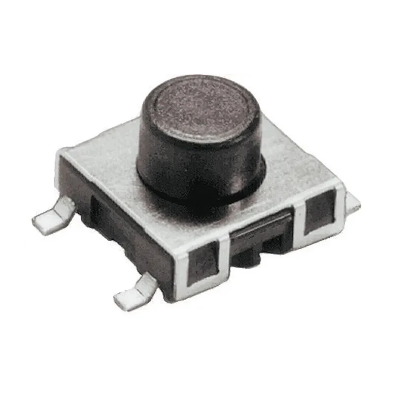 Schurter IP67 Black Tactile Switch Button 4.1 mm SPST 50mA 32 V dc Surface 1241.1618.11