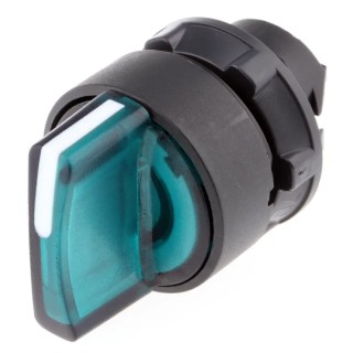 Schneider Electric Harmony Series 3 Position Illuminated Selector Switch Head, 22 mm Cutout, Green Handle, IP67 ZB5AK1333