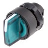 Schneider Electric Harmony Series 3 Position Illuminated Selector Switch Head, 22 mm Cutout, Green Handle, IP67 ZB5AK1333