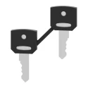 Schneider Electric Key Switch Key for XALD-XALK-XB4-XB5 Series 