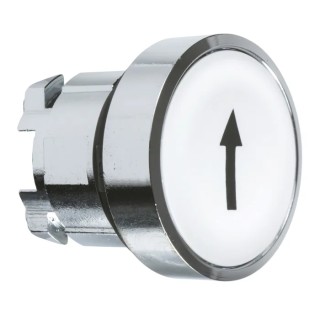 Schneider Electric Harmony XB4 Series White Spring Return Push Button Head 22 mm Cutout IP66 IP67 IP69K ZB4BA334