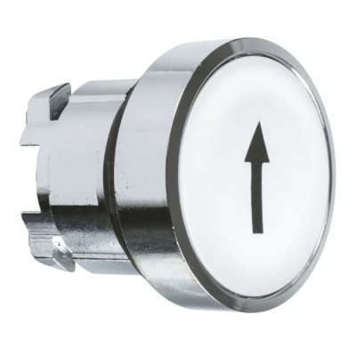 Schneider Electric Harmony XB4 Series White Spring Return Push Button Head 22 mm Cutout IP66 IP67 IP69K ZB4BA334