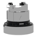 Schneider Electric Harmony XB4 Series White Spring Return Push Button Head 22 mm Cutout IP66 IP67 IP69K ZB4BA334