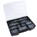 RS PRO Steel 1190 Piece Phillips Drive Self-Tapping Screw Bolt Kit 9-25mm Bright Zinc 534-9552
