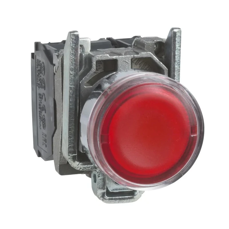 Schneider Electric Harmony XB4 Series Illuminated Push Button Switch, Spring Return, Panel Mount, 22 mm Cutout XB4BW34M5