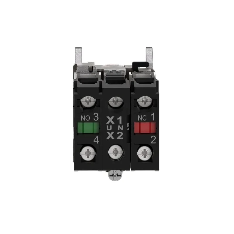 Schneider Electric Harmony XB4 Series Illuminated Push Button Switch, Spring Return, Panel Mount, 22 mm Cutout XB4BW34M5