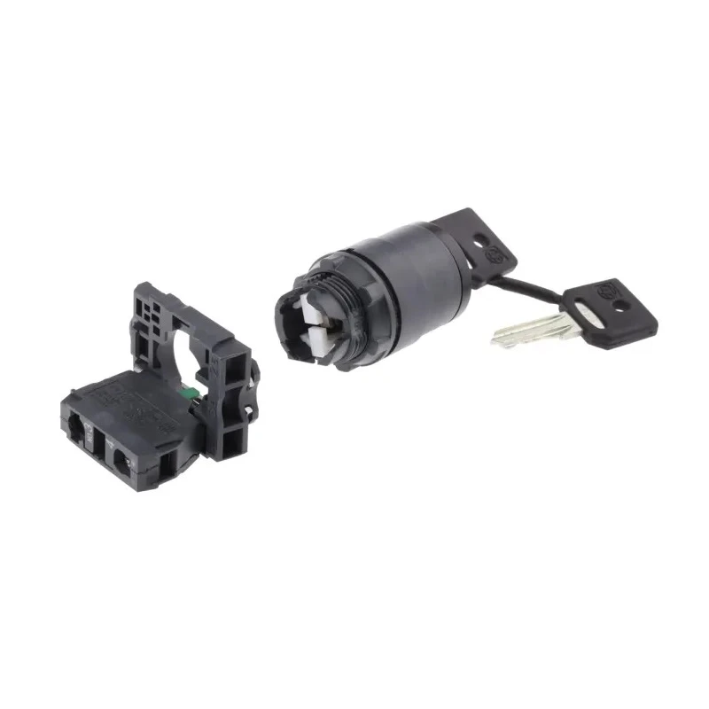 Schneider Electric Selector Switch Key Stay Put Actuator 22 mm Cutout Diameter 2 Positions 1NO Contact XB5AG21