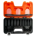 Bahco 20-Piece 1/2 in Deep, Impact, Short, Standard Impact Socket Set D-DD/S20