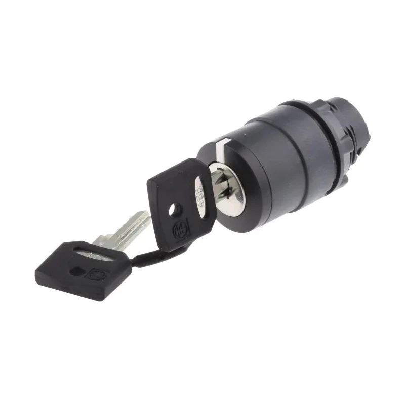 Schneider Electric Selector Switch Key Stay Put Actuator 22 mm Cutout Diameter 2 Positions 1NO Contact XB5AG21