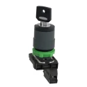 Schneider Electric Selector Switch Key Stay Put Actuator 22 mm Cutout Diameter 2 Positions 1NO Contact XB5AG21