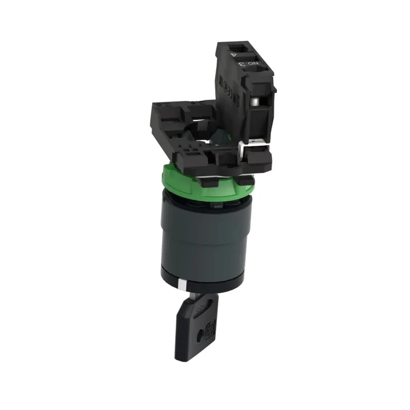 Schneider Electric Selector Switch Key Stay Put Actuator 22 mm Cutout Diameter 2 Positions 1NO Contact XB5AG21