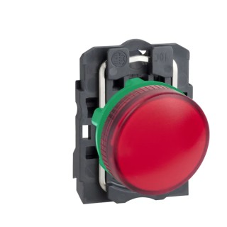 Schneider Electric Panel Mount Red LED Pilot Light Harmony XB5 22 mm Cutout 250V IP66 IP67 Round XB5AV64