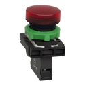 Schneider Electric Panel Mount Red LED Pilot Light Harmony XB5 22 mm Cutout 250V IP66 IP67 Round XB5AV64
