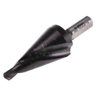 EXACT HSS Step Drill Bit 5 mm to 20 mm, Spiral Tap, TiAlN Coating, Model 05285