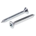 RS PRO Bright Zinc Steel Countersunk Head Self-Tapping Screw 32mm Thread Size 8 546-5547