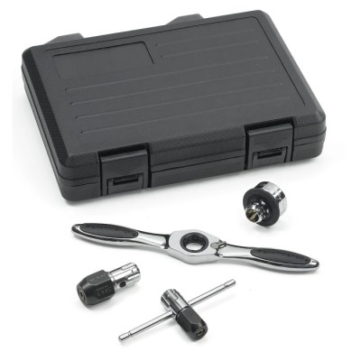 GearWrench 5-Piece Carbon Steel Ratcheting Tap Wrench Set with 5° Ratcheting Arc 12 in 3880