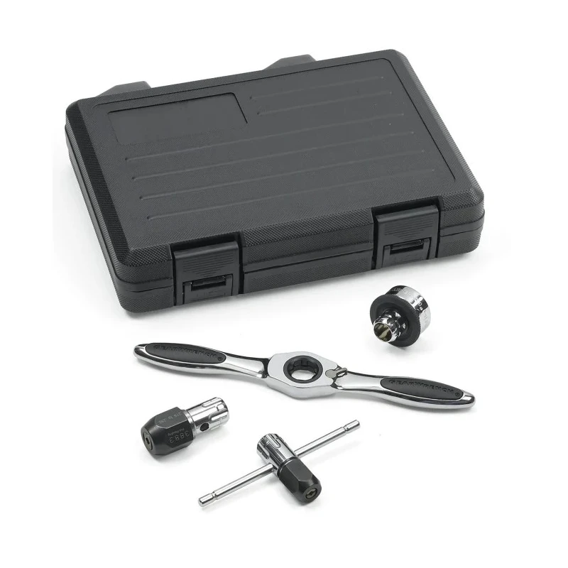 GearWrench 5-Piece Carbon Steel Ratcheting Tap Wrench Set with 5° Ratcheting Arc 12 in 3880