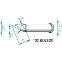 Ersa 2 x 4 mm Knife Shape 30.5 mm Length Soldering Iron Tip for i-Tool 102BDLF20