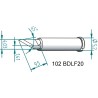 Ersa 2 x 4 mm Knife Shape 30.5 mm Length Soldering Iron Tip for i-Tool 102BDLF20