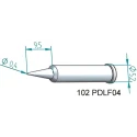 Ersa 0.4 mm Conical 30 mm Soldering Iron Tip for use with i-Tool 102PDLF04