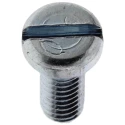 RS PRO Slot Cheese Steel Machine Screw M2.5 Thread 6 mm Length Bright Zinc Plated DIN 84 546-6102