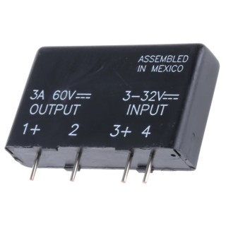 Crydom DRA1 Series Solid State Relay 3 A Load, PCB Mount, 60 V DC Load, 32 V DC Control DRA1