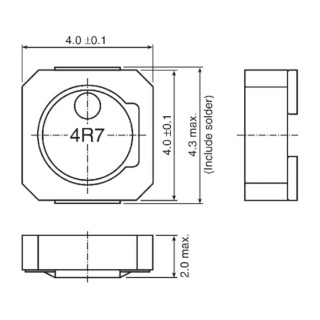 TDK 10 μH ±20% Shielded Wirewound Surface Mount Inductor with Ferrite Core 1.22 A Idc VLCF4020T-100MR85