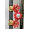 Brady Red 6-Lock Glass Filled Nylon Cable Lockout Device with 7.87 mm Shackle MINI CABLE LOCKOUT WITH STEEL CABLE 2.4M