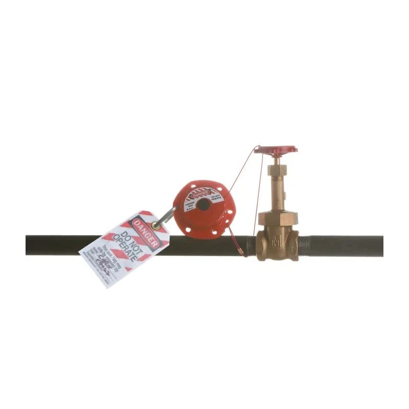 Brady Red 6-Lock Glass Filled Nylon Cable Lockout Device with 7.87 mm Shackle MINI CABLE LOCKOUT WITH STEEL CABLE 2.4M