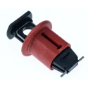 Brady Red 1-Lock Lockout Glass Reinforced Nylon Miniature Circuit Breaker Switch ELEC. CIRCUIT BREAKER L/O EURO POS. EA