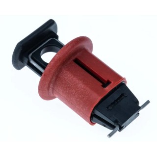 Brady Red 1-Lock Lockout Glass Reinforced Nylon Miniature Circuit Breaker Switch ELEC. CIRCUIT BREAKER L/O EURO POS. EA