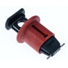Brady Red 1-Lock Lockout Glass Reinforced Nylon Miniature Circuit Breaker Switch ELEC. CIRCUIT BREAKER L/O EURO POS. EA