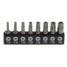 RS PRO Tamperproof Torx Screwdriver Bit Set, 8 Pieces, Chrome Molybdenum Vanadium Steel, 25 mm Length 615-9170